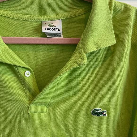 Lacoste Men’s Green Classic Pique Polo Shirt - Picture 3 of 5